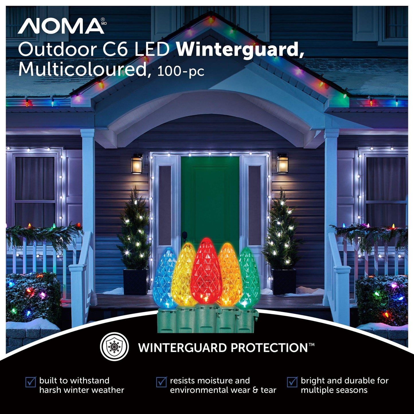 NOMA Outdoor C6 LED, 100‑pc, Multicoloured