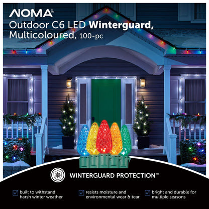 NOMA Outdoor C6 LED, 100‑pc, Multicoloured
