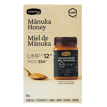 Comvita UMF 12+ Manuka Honey 500 g (17.64 oz), Premium New Zealand Monofloral Honey, Rich Creamy Amber Honey, MGO Guaranteed, Natural Sweetener for Tea, Toast, Breakfast & Everyday Use