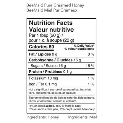 BeeMaid 100% Pure Canadian Liquid Honey, 2-Pack × 1 kg (2 kg Total), Golden Smooth Pourable Honey, Natural Sweetener for Tea, Coffee, Toast, Pancakes, Baking & Cooking