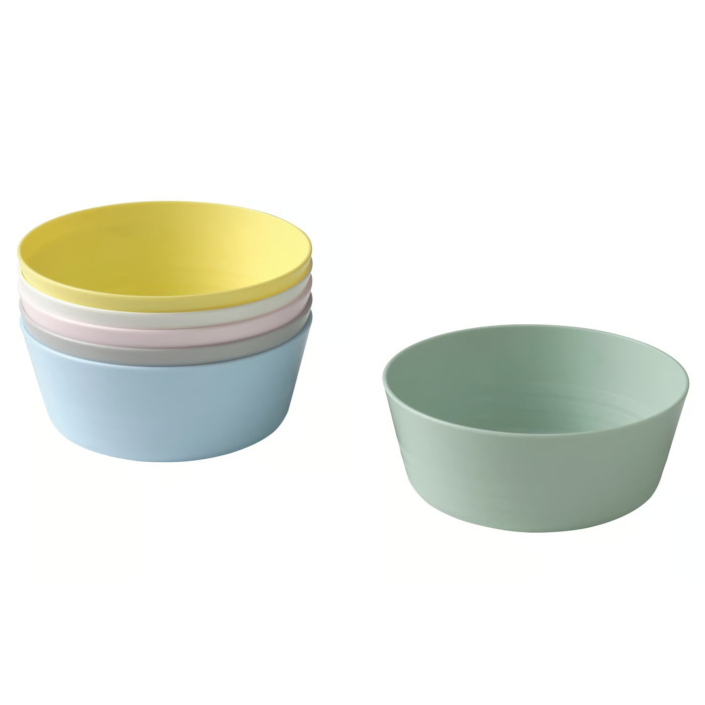 (36-Piece) IKEA KALAS Kids Dinnerware & Cutlery Set – Mixed Colors
