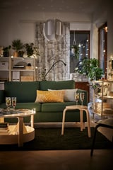 (2 PACK) IKEA Natural Birch Wood Round Stool – Modern Multipurpose Seat for Kitchen, Bedroom & Living Room