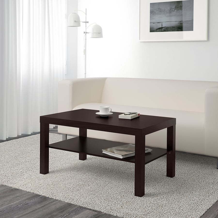 IKEA LACK Coffee table, 90x55 cm (35 3/8x21 5/8 ")-BLACK-BROWN