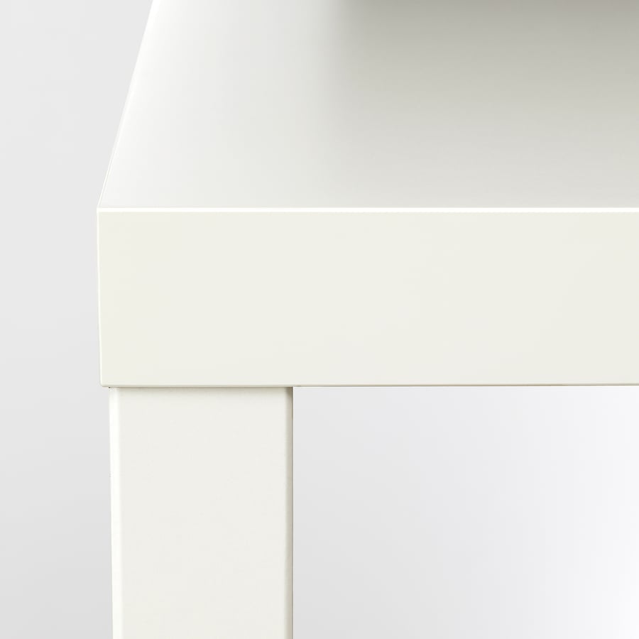 IKEA Modern Square Side Table, White Lightweight End Table, 55 × 55 × 45 cm, Easy Assembly Living Room and Bedroom Furniture