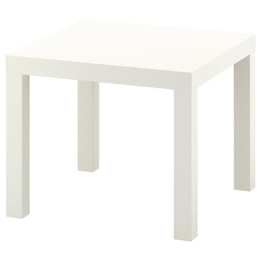 (2 Pack) IKEA Modern Square Side Table, White Lightweight End Table, 55 × 55 × 45 cm, Easy Assembly Living Room and Bedroom Furniture (Copy)