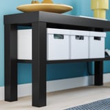 IKEA Modern Black TV Stand with Storage Shelf – 90 cm
