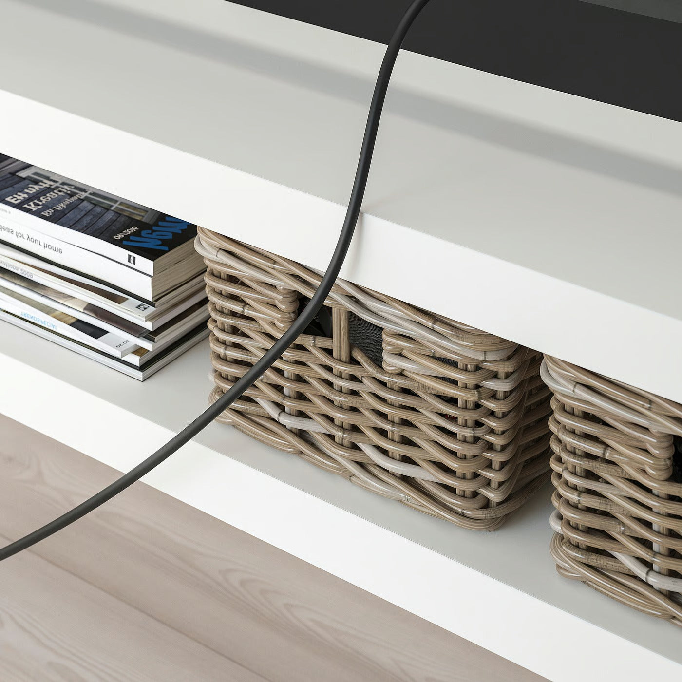 IKEA LACK TV bench, white, 120x35x36 cm (47 1/4x13 3/4x14 1/8 ")