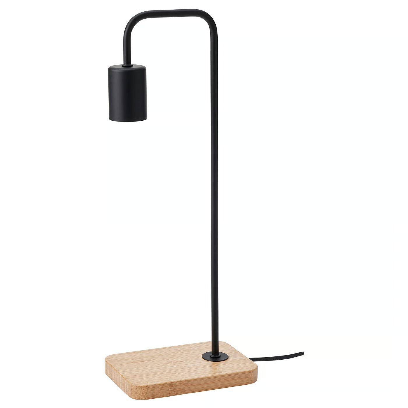 IKEA TVARHAND Modern Table lamp, Black - Bamboo