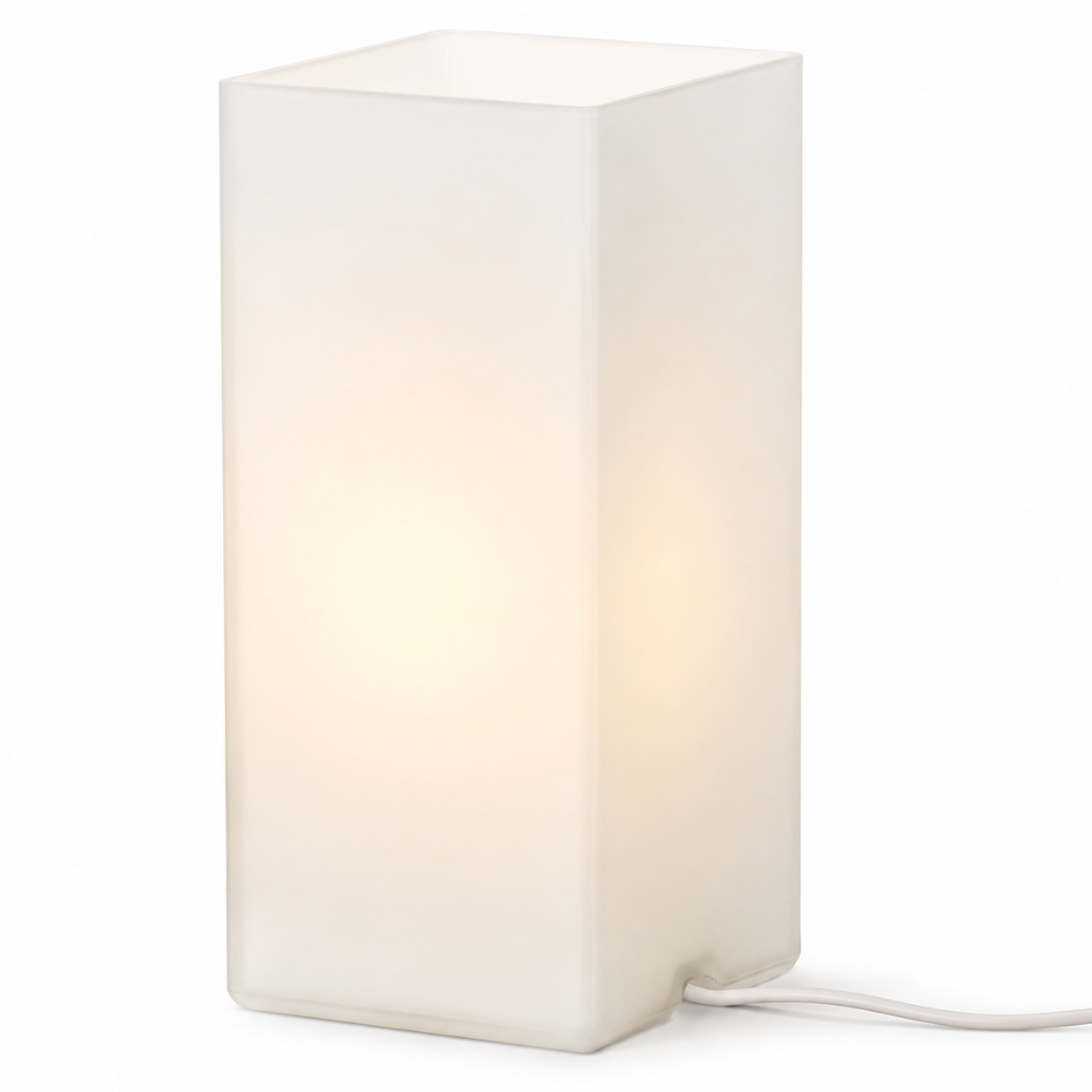 IKEA GRÖNÖ White Frosted Glass Table Lamp – Soft Ambient Mood Light, 22 cm