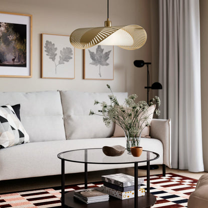 IKEA KVÄLLSDOPP Pendant Lamp Shade, Brass Colour, Modern Metallic Hanging Light Shade, Elegant Decorative Ceiling Lighting Accessory for Dining Room, Living Room, Bedroom & Kitchen