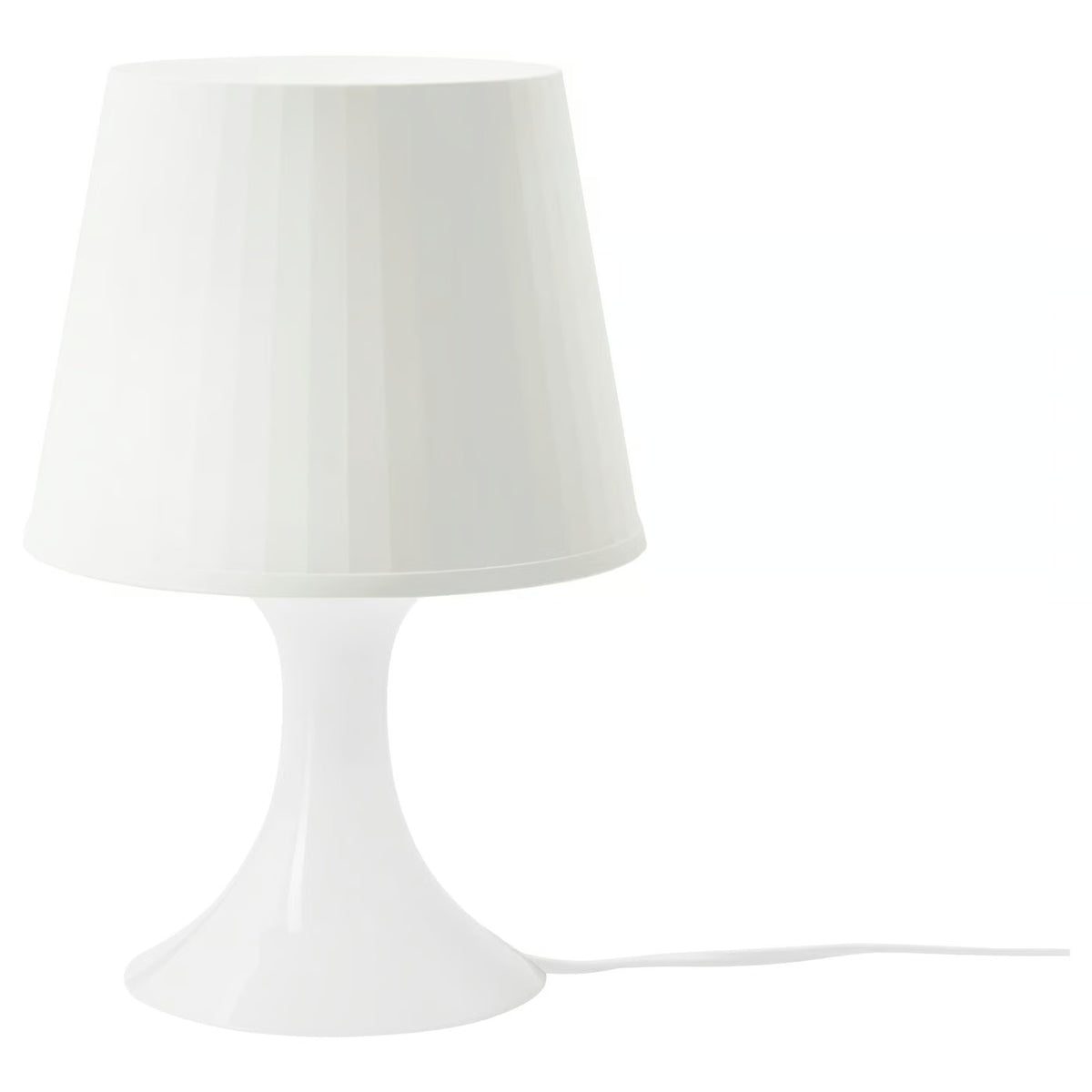 IKEA LAMPAN Modern Table Lamps, 2 Pack, White, 29 cm (11 "), Minimalist Lightweight Bedside Nightstand Lamps, Soft Ambient Lighting, Matching Desk & Sofa Side Accent Lamps for Bedroom, Living Room & Home Décor (Bulbs Not Included)