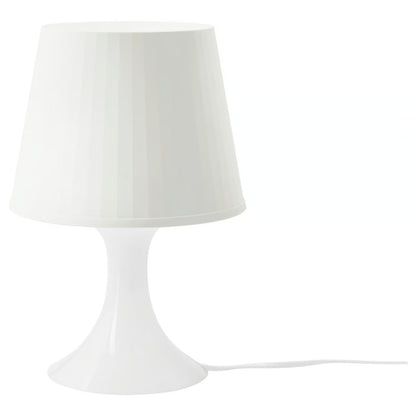 IKEA LAMPAN Modern Table Lamps, 2 Pack, White, 29 cm (11 "), Minimalist Lightweight Bedside Nightstand Lamps, Soft Ambient Lighting, Matching Desk & Sofa Side Accent Lamps for Bedroom, Living Room & Home Décor (Bulbs Not Included)