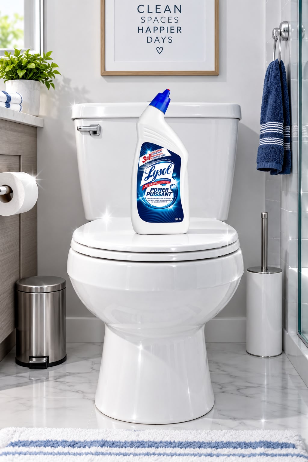 (4 Pack) Lysol Advanced Toilet Bowl Cleaner, Fresh Scent, 4 × 946 mL