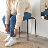 (2 PACK) IKEA MARIUS Stool, black, 45 cm (17 3/4 ")