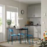 (2 PACK) IKEA MARIUS Stool, black, 45 cm (17 3/4 ")