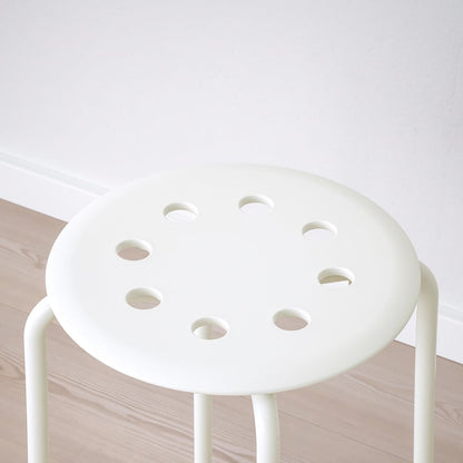 (2 PACK) IKEA MARIUS Stool, black, 45 cm (17 3/4 ")