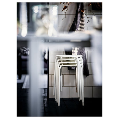 (2 PACK) IKEA MARIUS Stool, black, 45 cm (17 3/4 ")