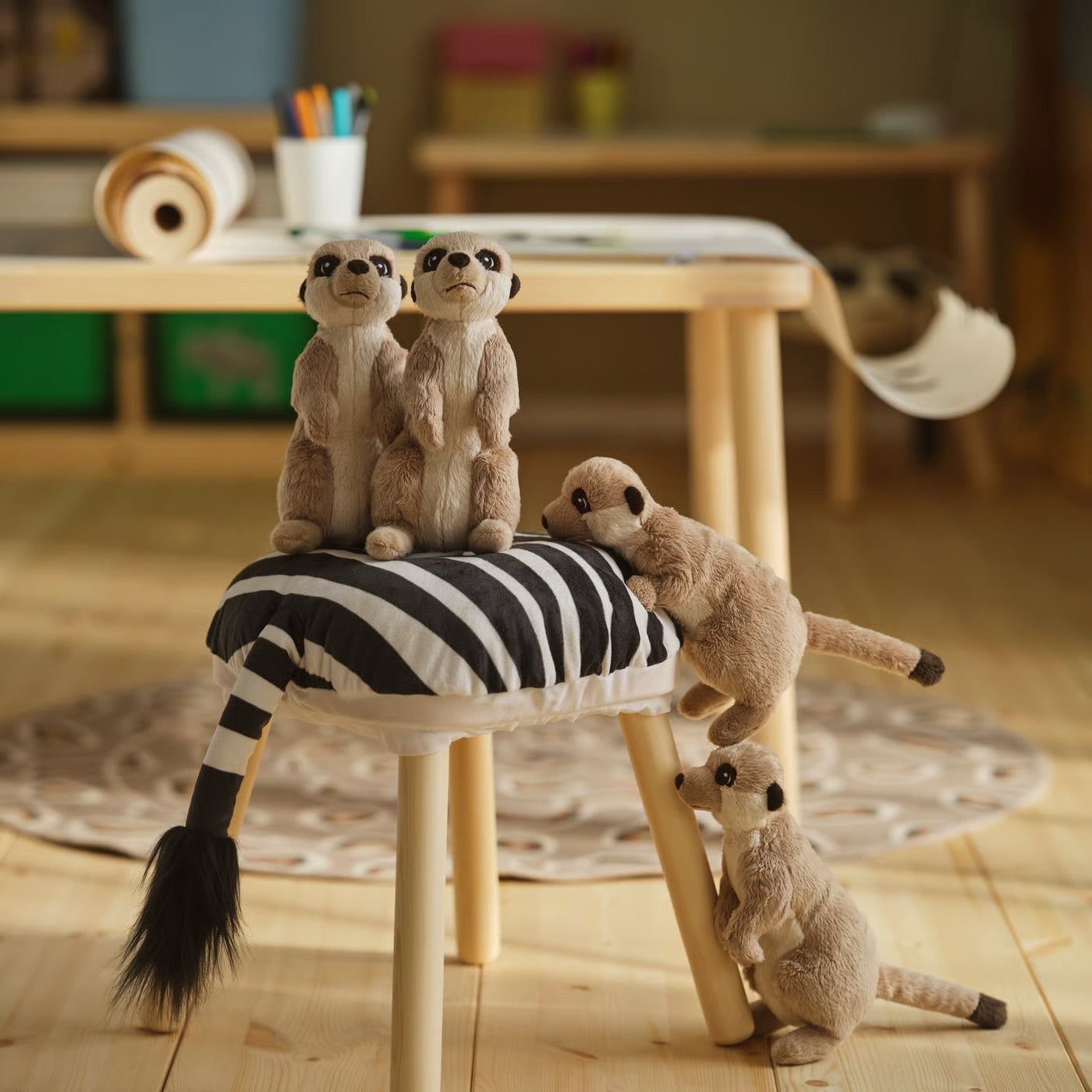 IKEA SANDLÖPARE Soft toy, meerkat/beige, 20 cm (7 ¾ ")