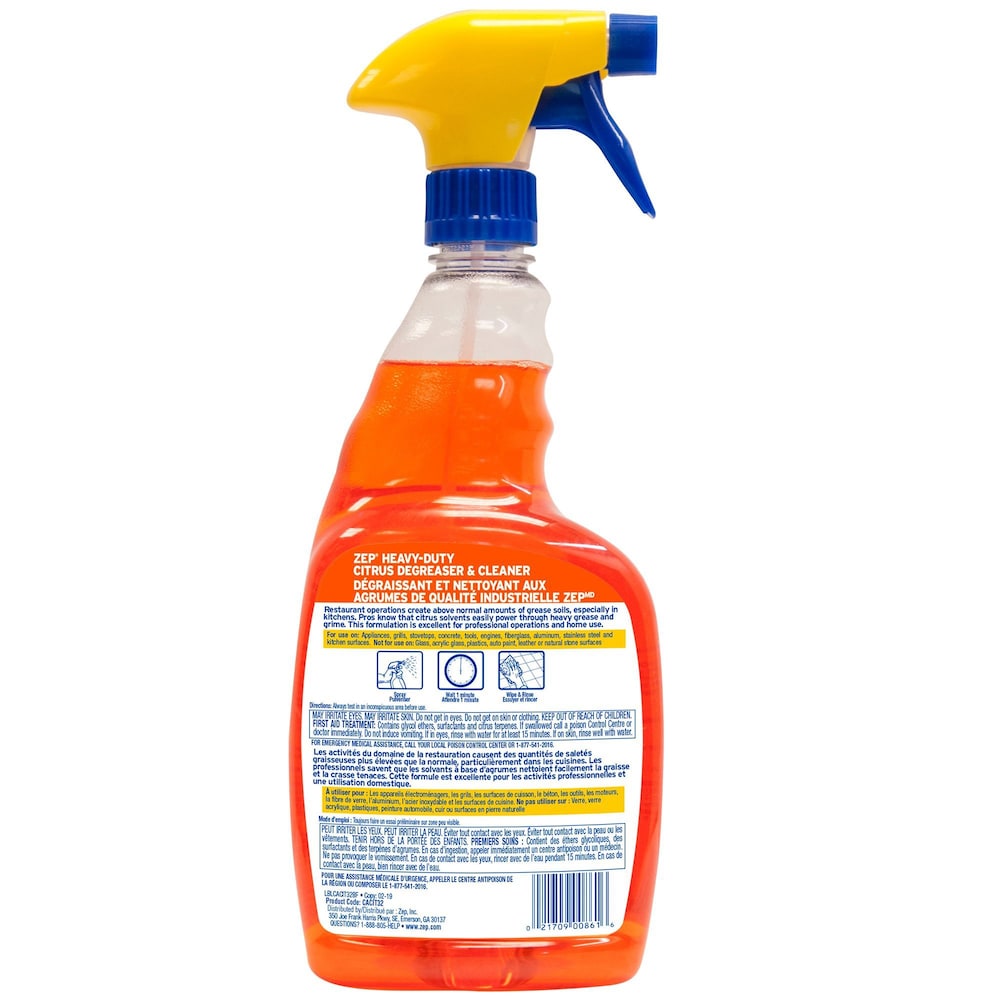 Zep  Concentrated Heavy-Duty Citrus Degreaser & Cleaner 32oz