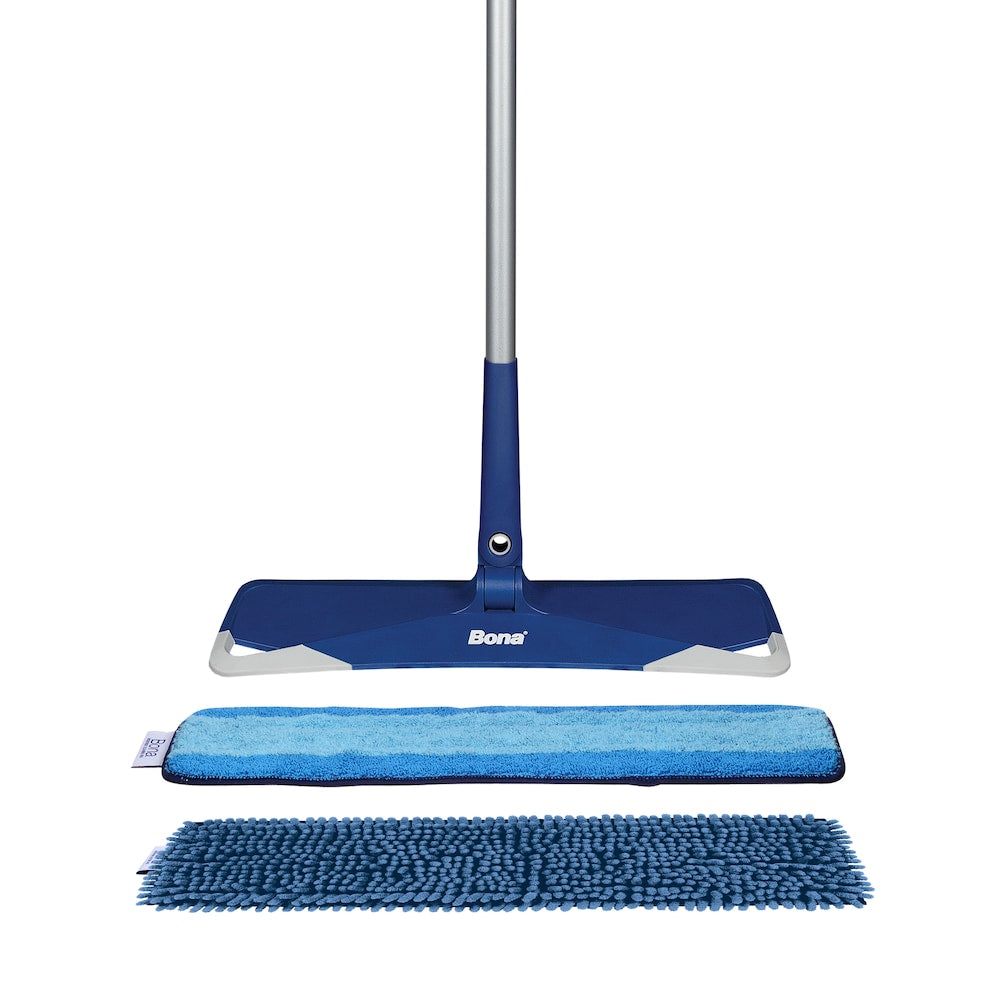 Bona Premium Microfiber Mop for Multi-Surface Floors – Lightweight Reusable Floor Cleaning Mop with Washable Microfiber Pad