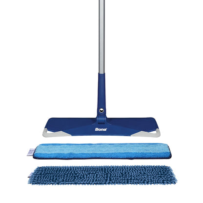 Bona Premium Microfiber Mop for Multi-Surface Floors – Lightweight Reusable Floor Cleaning Mop with Washable Microfiber Pad