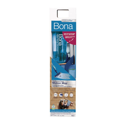 Bona Hardwood Floor Mop Motion Premium Spray Mop – Advanced Hardwood Cleaning System with Dual-Zone Microfiber Pad & Refillable Cartridge