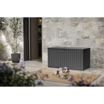 Keter 170G Weather Resistant Resin Patio/Outdoor Garden Storage Lockable Deck Box/Bench