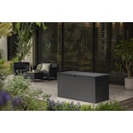 Keter 170G Weather Resistant Resin Patio/Outdoor Garden Storage Lockable Deck Box/Bench