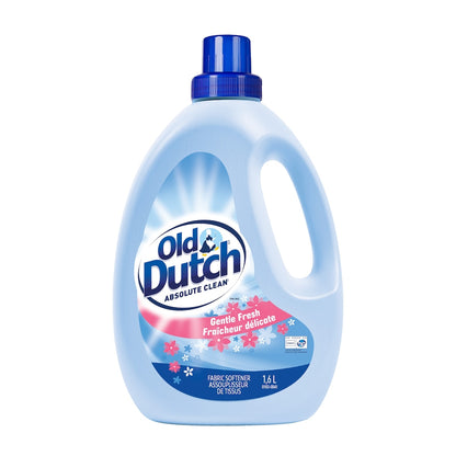OLD DUTCH Gentle Fresh Liquid Fabric Softener 1.6L x 3 Pack | Long-Lasting Freshness & Softness | 4.8L Total