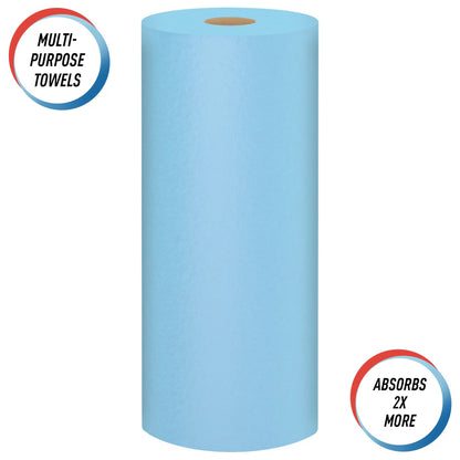 Scott Shop Paper Towel Rolls, Multi-Purpose, Blue, 6-pk