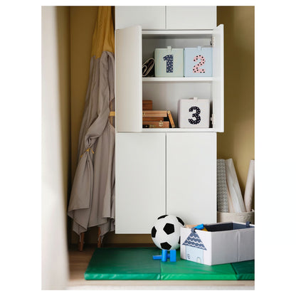 IKEA BARNDRÖM Box, set of 3, green blue/beige, 17x27x17 cm (6 ¾x10 ¾x6 ¾ ")