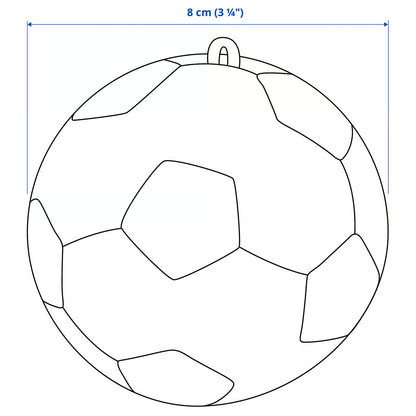 IKEA SPARKA Soft toy, soccer ball/mini, 8 cm (3 ¼ ")