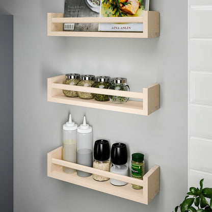IKEA BEKVAM Wall-Mounted Wooden Spice Rack – 40 cm / 15.75 in - Birch