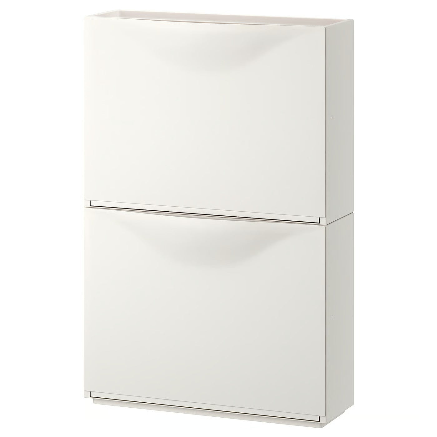 (2 Pack) IKEA TRONES Shoe/storage cabinet, white, 52x18x39 cm (20 1/2x7 1/8x15 3/8 ")
