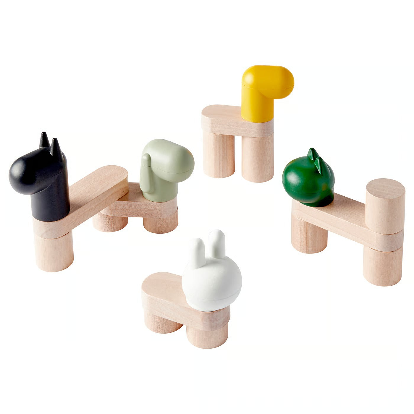 (20-piece) IKEA GREJSIMOJS toy building blocks, mix and match/5 figurines