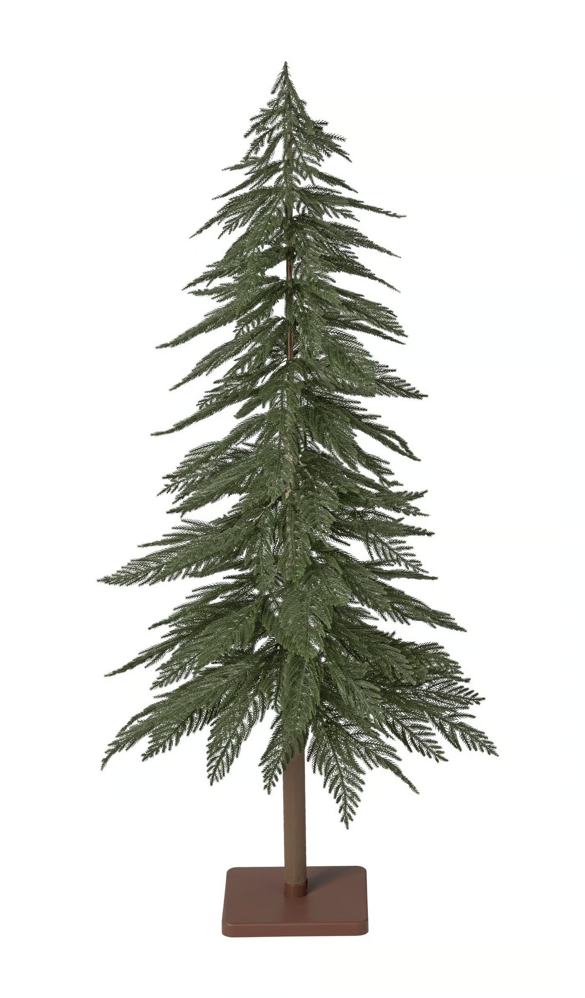 IKEA VINTERFINT Artificial Christmas Tree, 150 cm (59 Inch), Green Slim Faux Evergreen Xmas Tree with Stand, Indoor Outdoor Reusable Holiday Decoration for Living Room, Entryway & Christmas Décor