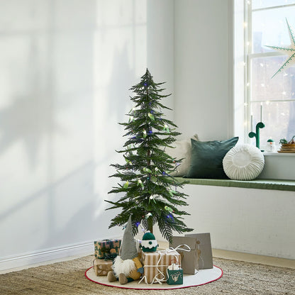 IKEA VINTERFINT Artificial Christmas Tree, 150 cm (59 Inch), Green Slim Faux Evergreen Xmas Tree with Stand, Indoor Outdoor Reusable Holiday Decoration for Living Room, Entryway & Christmas Décor