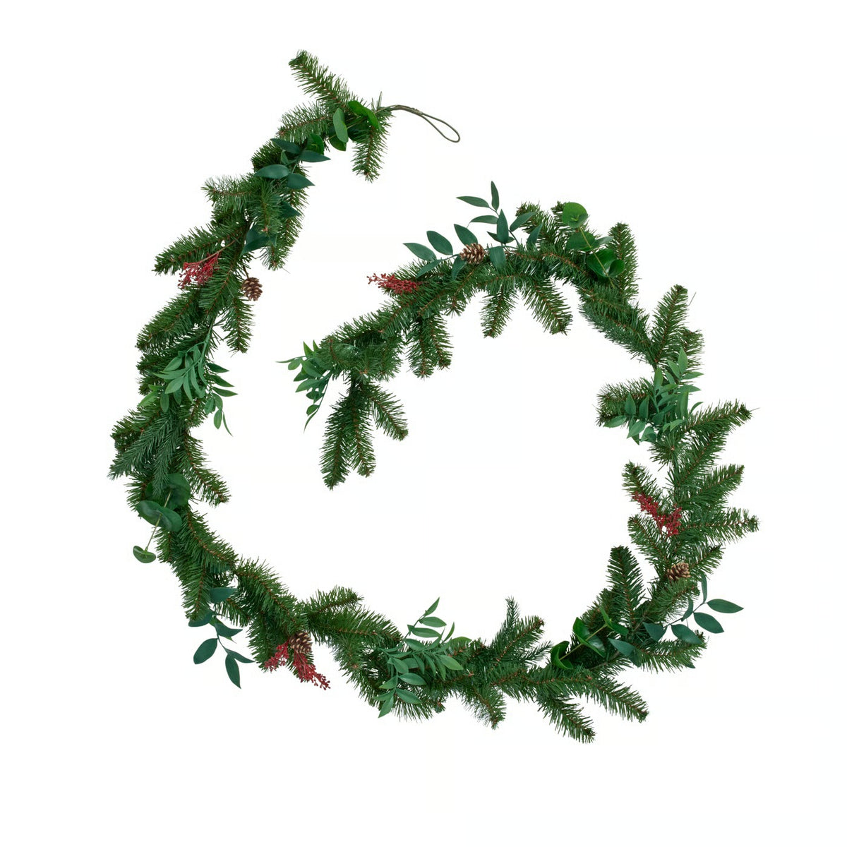 IKEA VINTERFINT Artificial Christmas Garland with Pine Cones, 3 m (9.8 ft), Green Faux Evergreen Pine Garland, Indoor Outdoor Reusable Holiday Decoration for Fireplace Mantel, Staircase, Doorway & Festive Home Décor