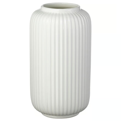 IKEA STILREN Vase, white, 22 cm (8 ¾ ")
