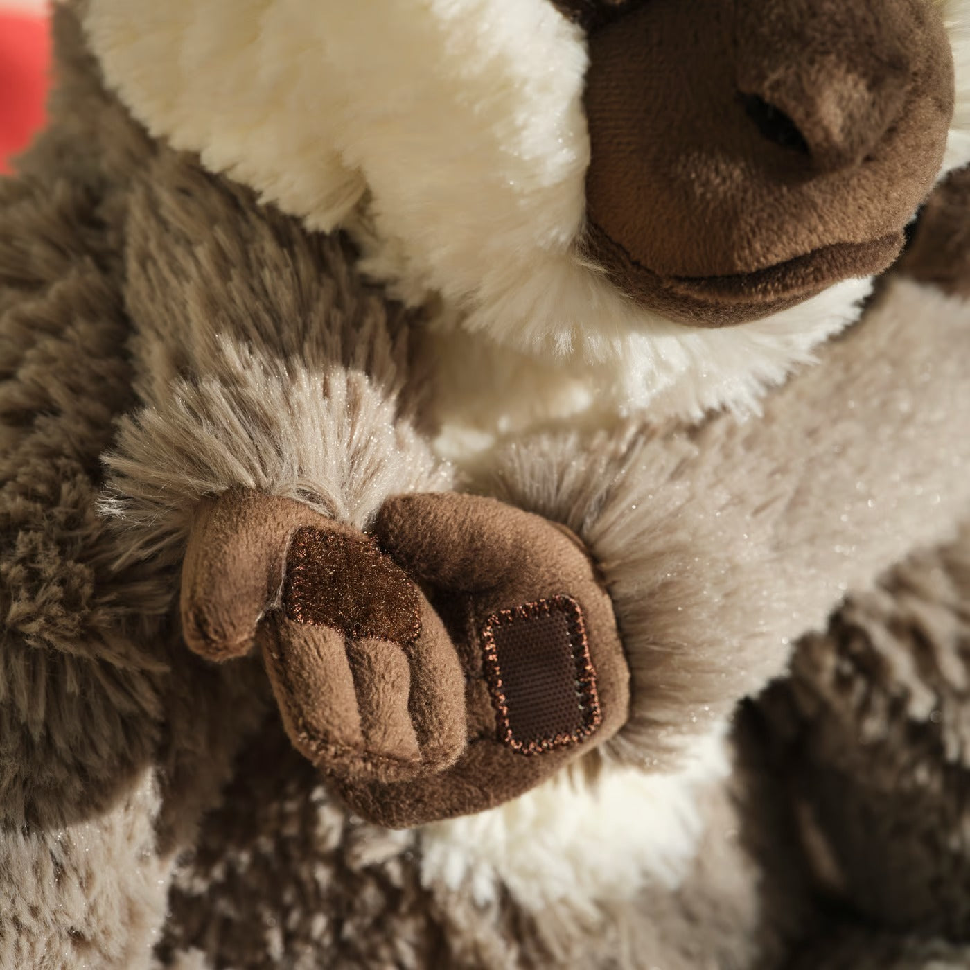 IKEA SANDLÖPARE Soft toy, vervet monkey with baby/gray, 32 cm (12 ½ ")