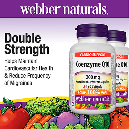 webber naturals CoQ10 200mg - 2 x 60 Softgels