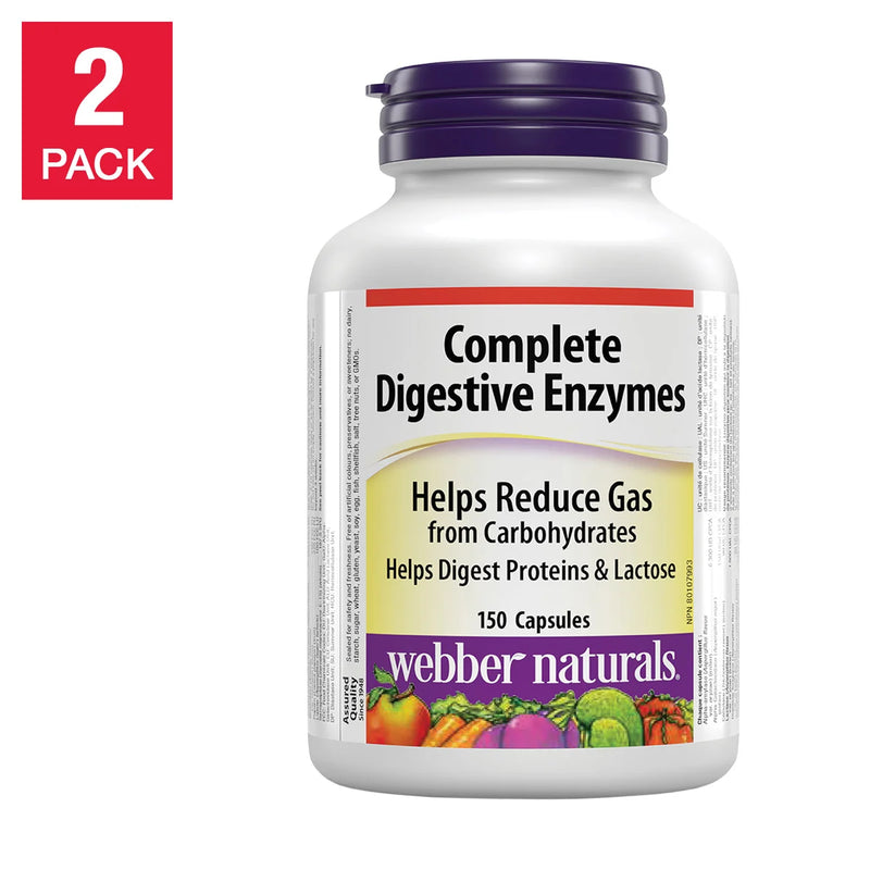 webber naturals Complete Digestive Enzymes - 2 x 150 capsules