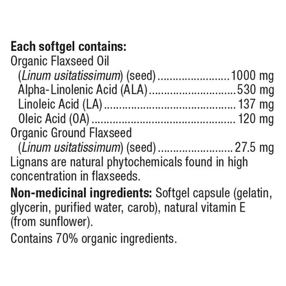 webber naturals Flaxseed Oil 1000 mg -- 2 x 210 Softgels