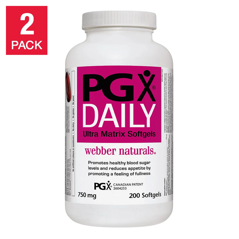 Webber Naturals PGX Daily, 2 x 200 gélules