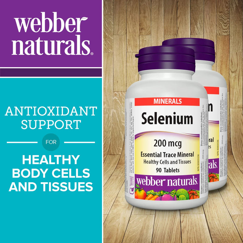 webber naturals Selenium, 2 x 90 Tablets