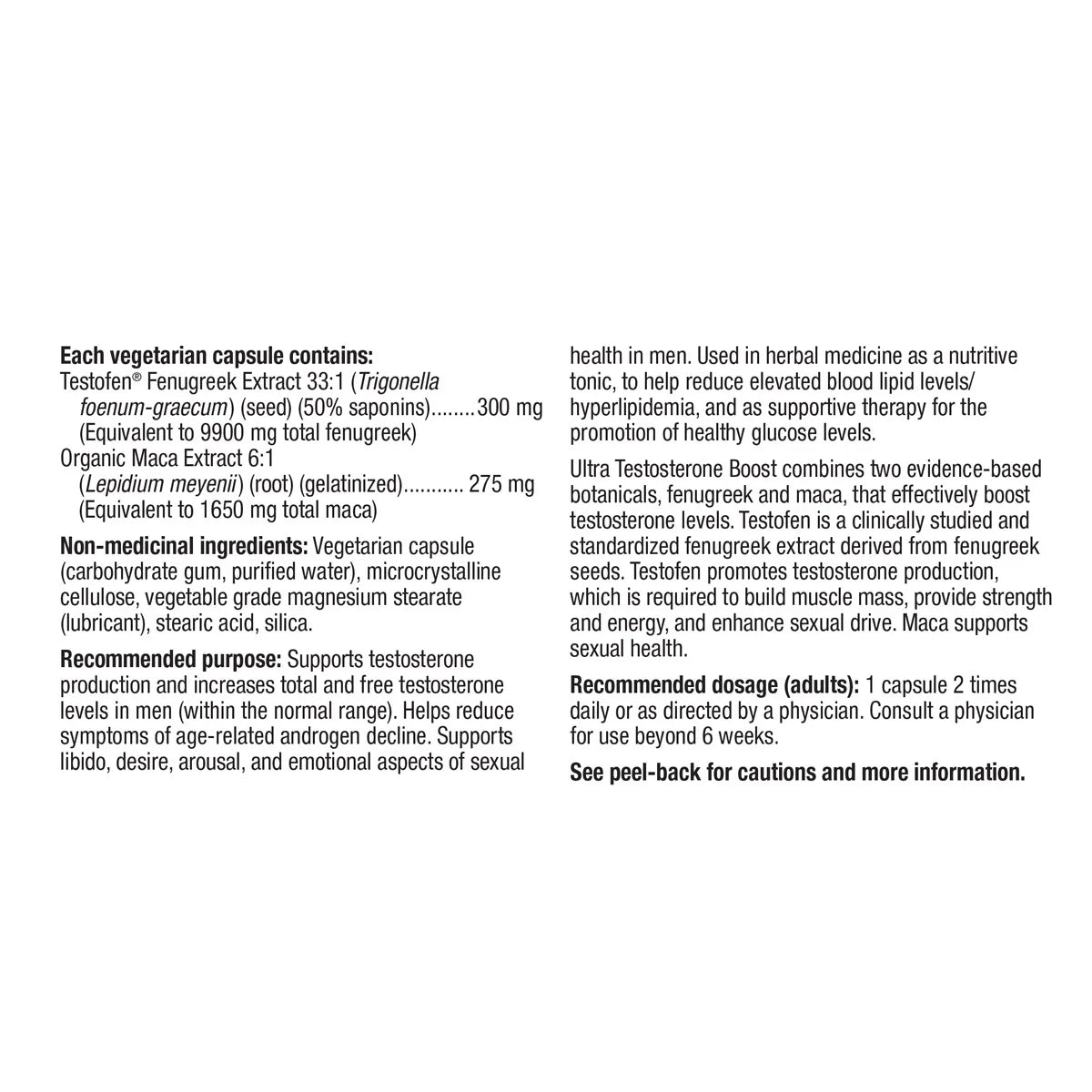 webber naturals Ultra Testosterone Boost - 100 vegetarian capsules