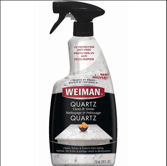 Quartz Countertop Cleaner & Polish Spray, 710 mL – Ready-to-Use, Streak-Free Shine