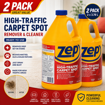 ZEP High Traffic Carpet Cleaner Solution, 3.78 L